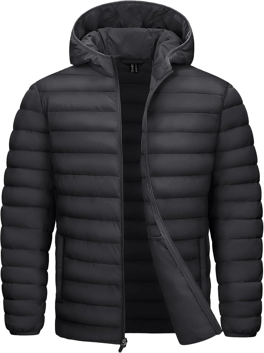 Hooded Water-Repellent Puffer