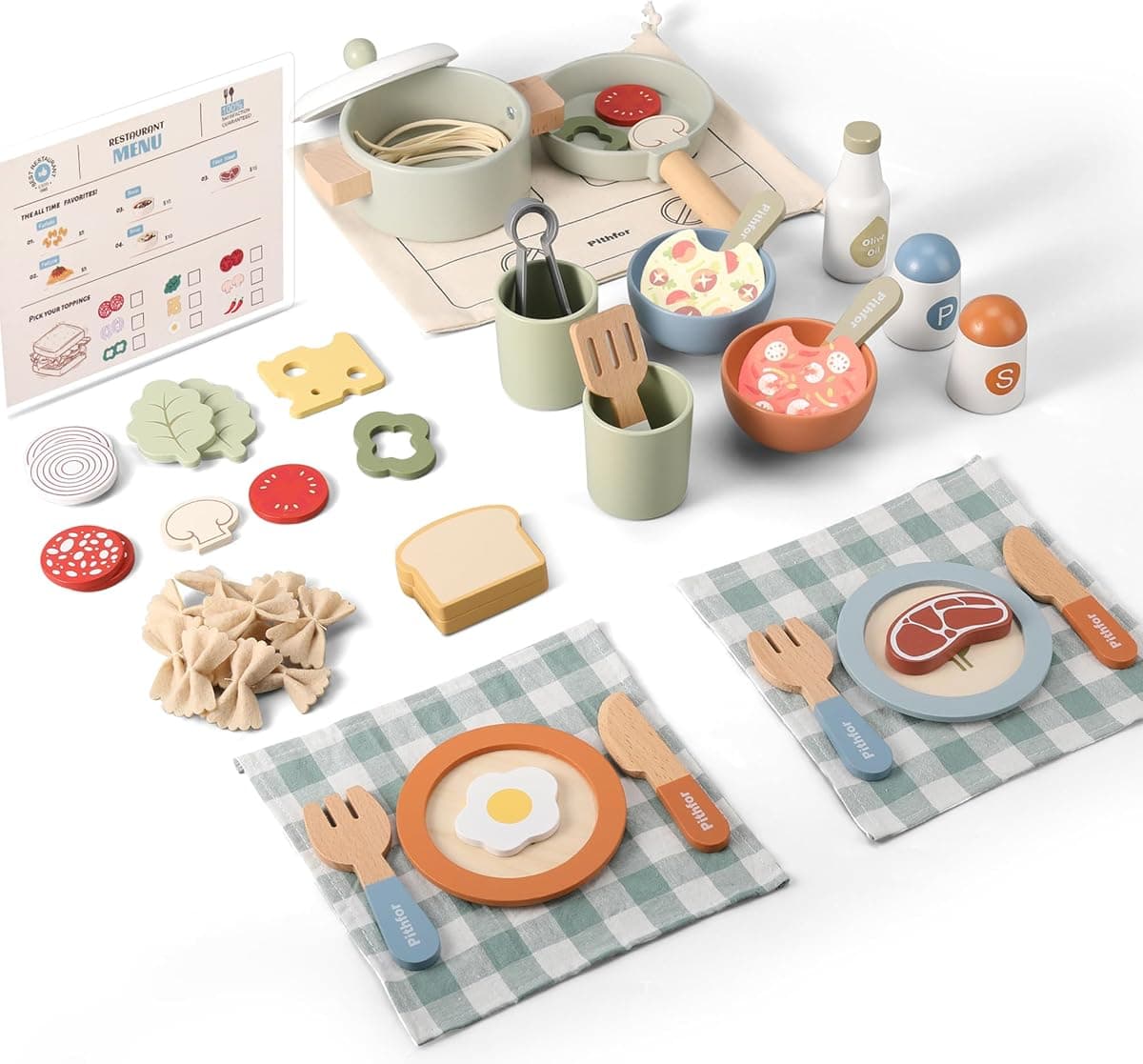 Wooden Play Cooking Set