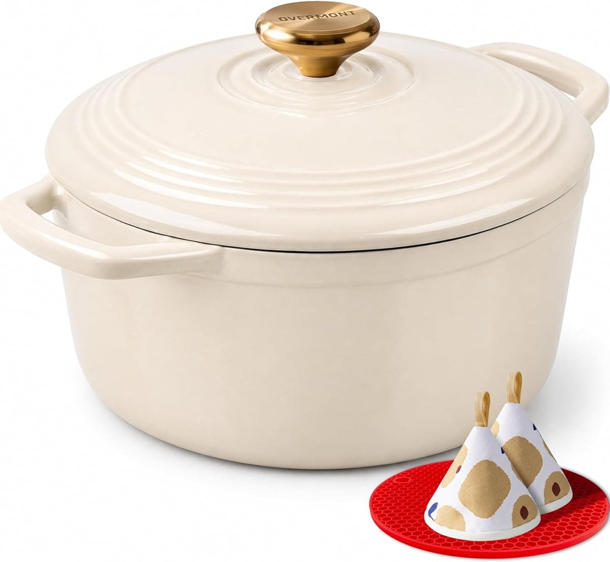 Enamelled Cast-Iron Dutch Oven, 5.5 Qt