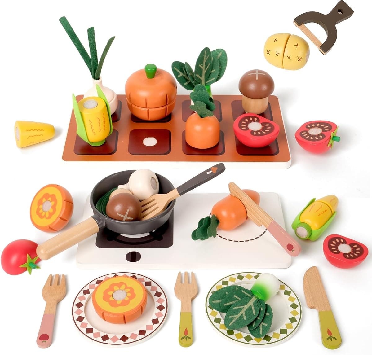 Wooden Play Food, Farm to Table