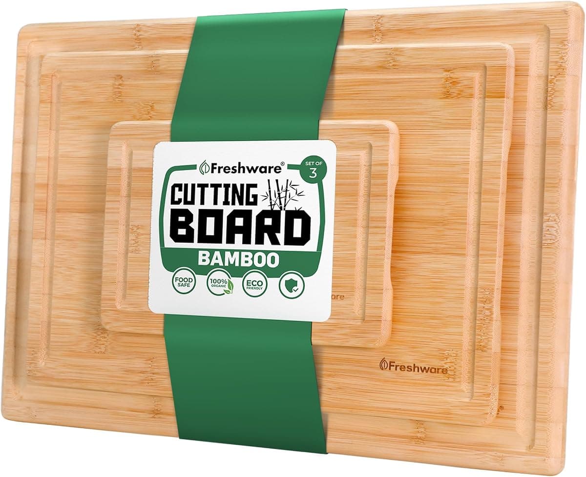 Bamboo Cutting Board Set, 3 pc