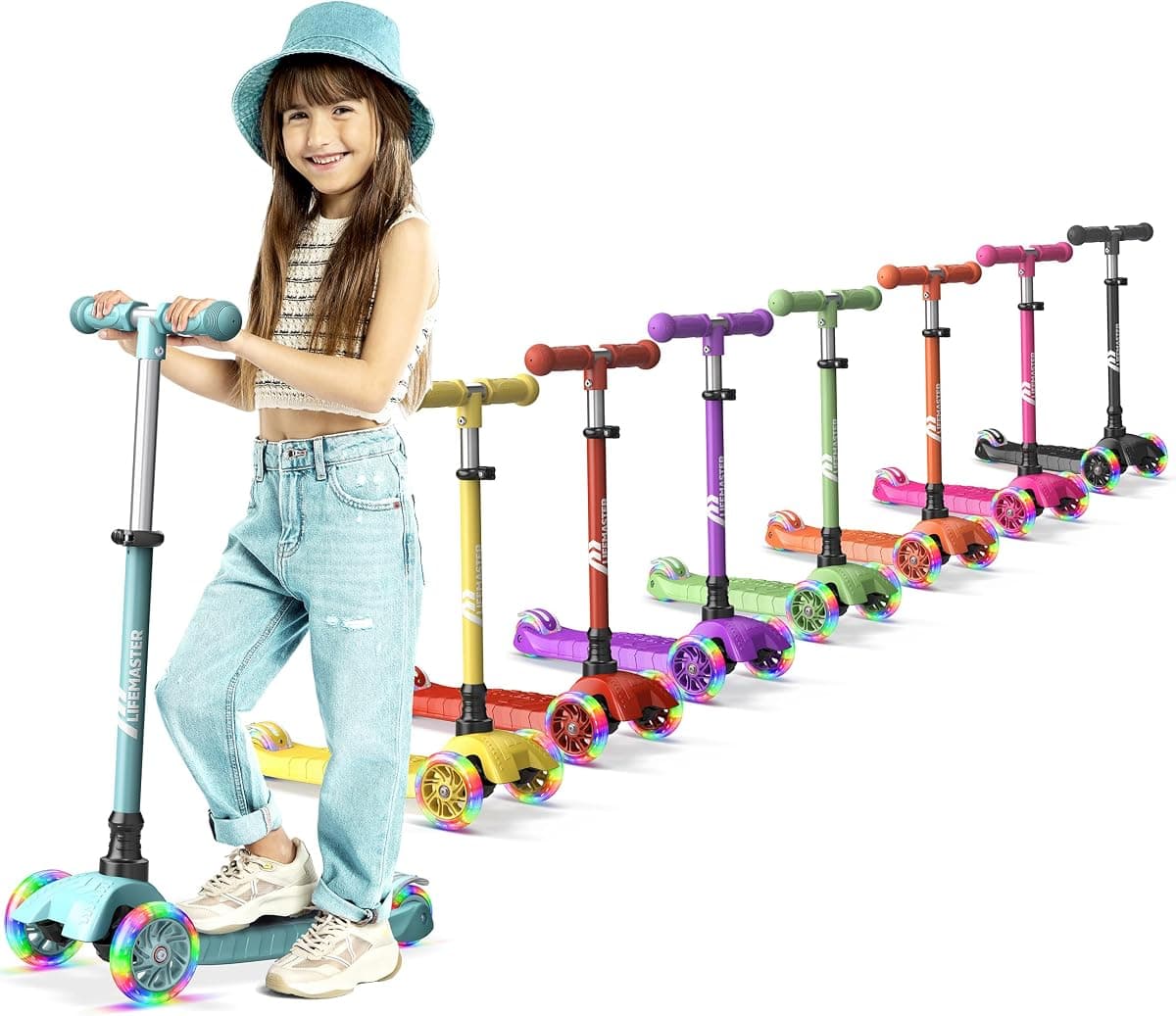 Kids' Three-Wheel Kick Scooter
